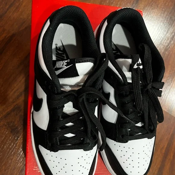 Nike Dunk Low Retro WOMEN'S 5 White Black Panda Sneakers Shoes